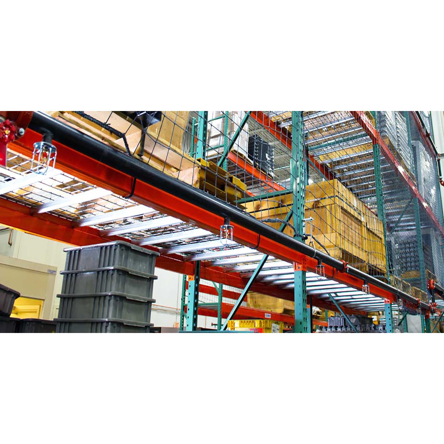 In Rack Fire Sprinklers Hile Piled Storage Warehouses